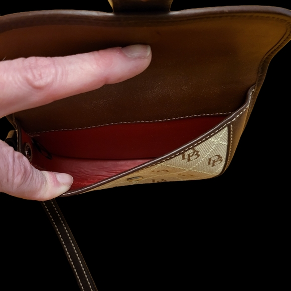 VINTAGE DOONEY BOURKE WRISTLET DARK BROWN/BEIGE - Picture 4 of 4